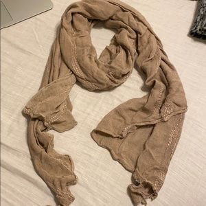 Long light brown scarf